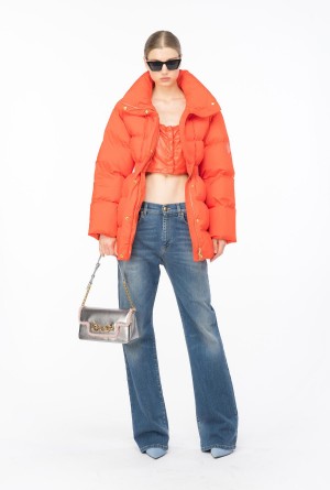 Pinko Acolchado high-neck jacket Naranjas | LMXTR42616