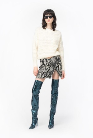 Pinko Alpaca and wool sweater with Love Birds Blancos | BMXSO57151