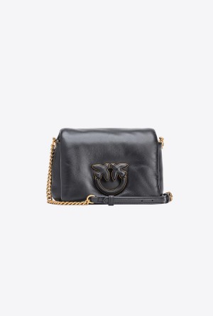 Pinko Baby Love Bag Click Puff in nappa leather Negros | MXQCS30414