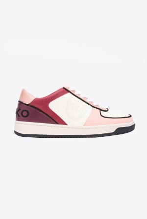 Pinko Basketball Sneakers WHITE/PINK/RED | PMXQX88070