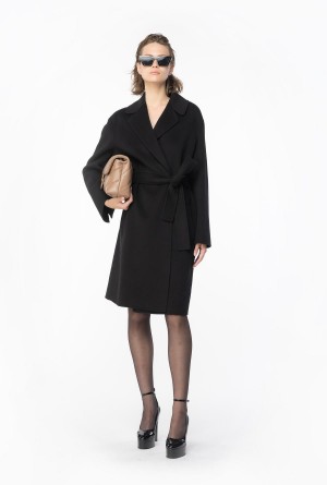Pinko Belted cloth coat Negros | MXXMI72261