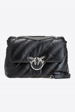 Pinko Big Love Bag Puff Maxi Quilt Plateados | MMXHR41925