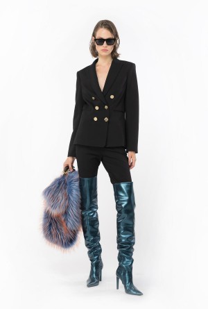 Pinko Blazer with metal buttons Negros | MXQCS51881