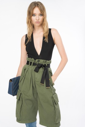Pinko Cargo Bermuda shorts Verdes | PMXER35909