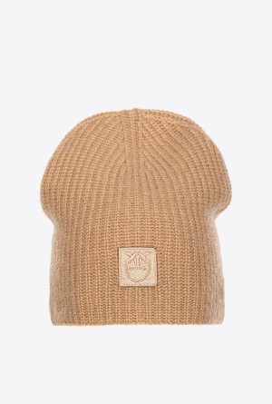 Pinko Cashmere beanie MOCHA CAMEL | MXNZX63849