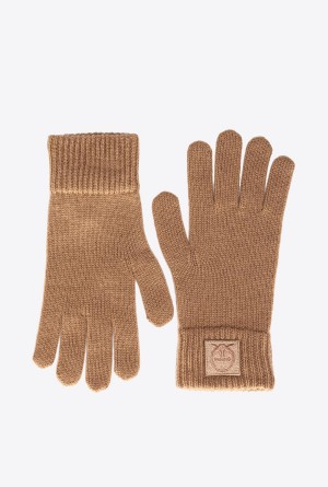 Pinko Cashmere gloves MOCHA CAMEL | XMXBH58750