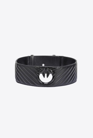 Pinko Chevron nappa high-waist belt Negros | GMXEC52806