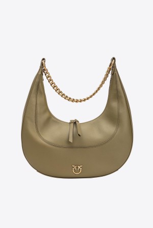 Pinko Classic Brioche Bag Hobo Dorados | MXJBT57272