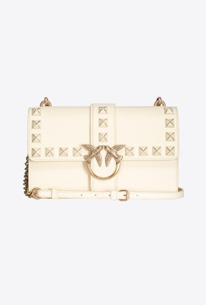 Pinko Classic Love Bag One Painted Studs Dorados | MXJKU68355