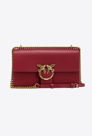 Pinko Classic Love Bag One Simply Dorados | LMXSX31672