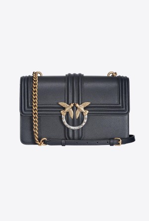 Pinko Classic Love Bag One with piping Dorados | MXIIZ96691