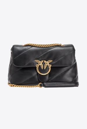 Pinko Classic Love Bag Puff Maxi Quilt Dorados | MMXFT59541