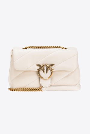 Pinko Classic Love Bag Puff Maxi Quilt Dorados | MXDFL58434