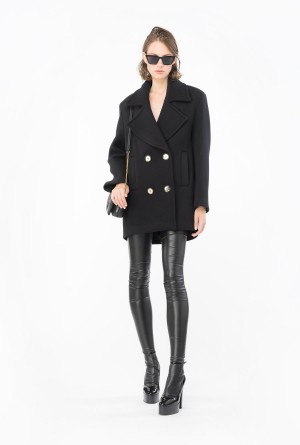 Pinko Double-breasted pea coat Negros | TMXWZ26103