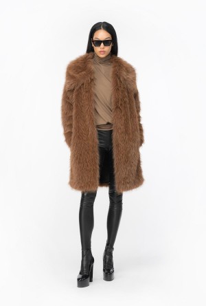 Pinko Draped turtleneck sweater Azules | FMXUI53215