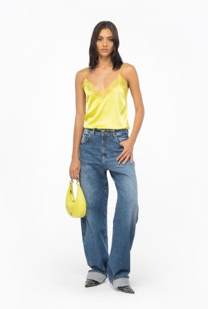 Pinko Encaje lingerie top Amarillos | LMXSX47825