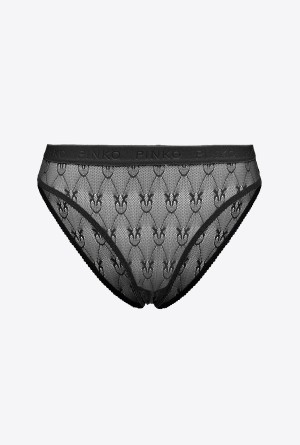 Pinko Encaje slip Negros | QMXWA68080