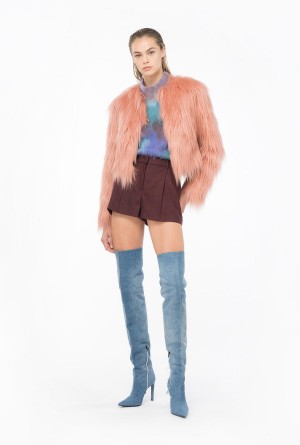 Pinko Faux fur jacket Rosas | MMXFT39528