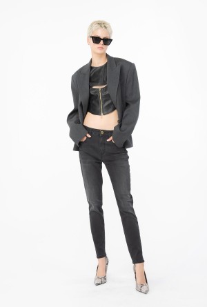 Pinko Flaco black stretch denim jeans Negros | MXQAV73778