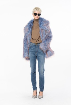 Pinko Flaco vintage stretch denim jeans Azules Azules | QMXWA52022