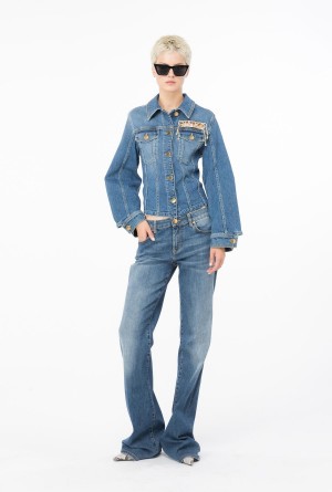 Pinko Flared vintage denim jeans Azules Azules | SMXVO60454