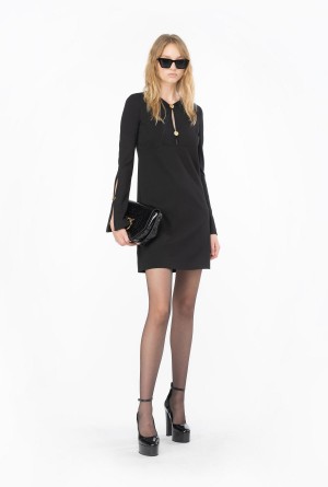 Pinko Full Milano mini dress Negros | MXZPD98804