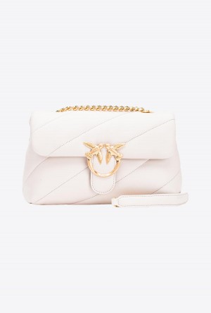 Pinko Galleria Classic Love Bag Puff Beige | MXCIF27594