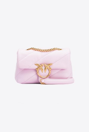 Pinko Galleria Mini Love Bag Puff Dorados | QMXWA95142