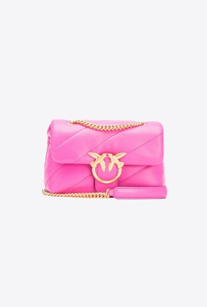 Pinko Galleria Mini Love Bag Puff Dorados | XMXGW11268