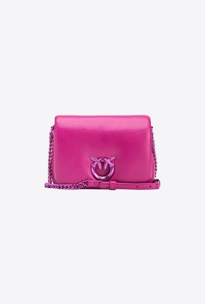 Pinko Galleria nappa leather Baby Love Bag Click Puff BATON ROUGE-BLOCK COLOUR | AMXWC66475
