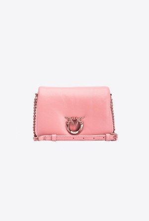 Pinko Galleria nappa leather Baby Love Bag Click Puff PINK-PINKISH BEIGE-BLOCK COLOUR | UMXTG10861