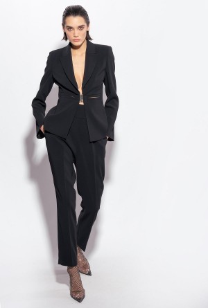Pinko High-waisted stretch crêpe trousers Negros | DMXVO94902