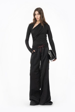 Pinko Jersey sweater with draping Negros | YMXVQ38705