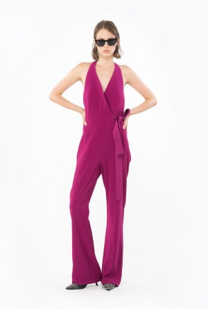 Pinko Jumpsuit with contrasting bow Morados | QMXWA29057