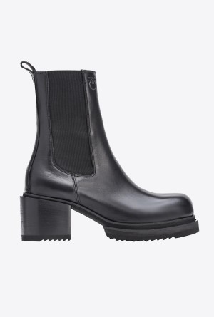 Pinko Laminated leather ankle boots Negros | MXDFL25393