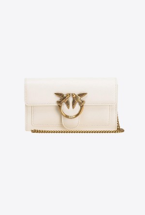 Pinko Love Bag One Wallet Simply Dorados | PMXQX87578