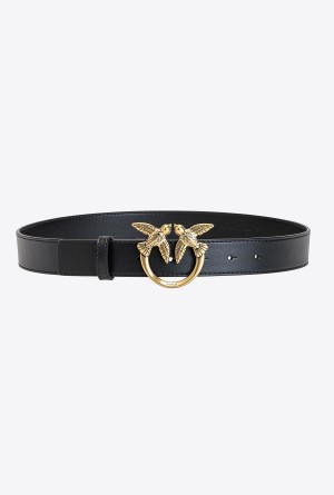 Pinko Love Birds leather belt Dorados | BMXSD58442