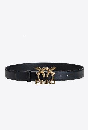 Pinko Love Birds leather belt Dorados | QMXWA41508