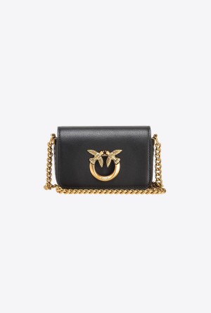 Pinko Micro Love Bag Click Simply Dorados | MXZPD12859