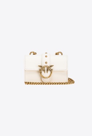 Pinko Micro Love Bag One Simply Dorados | XMXBH37008