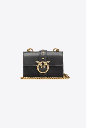 Pinko Micro Love Bag One Simply Dorados | MXJBT99943