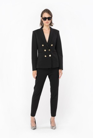 Pinko Milano-knit cigarette trousers Negros | QMXUV69045