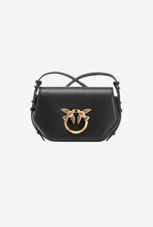 Pinko Mini Love Bag Click Exagon Simply Dorados | MXZDE55821