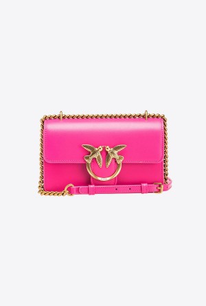 Pinko Mini Love Bag One Simply Dorados | MXEGJ69494