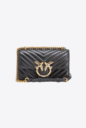 Pinko Mini Love Bag One Simply Dorados | LMXSX34324