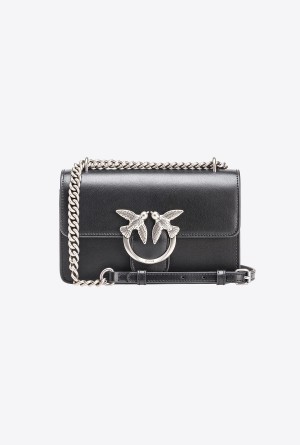 Pinko Mini Love Bag One Simply Plateados | EMXHC57619