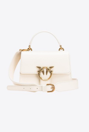 Pinko Mini Love Bag One Top Handle Light Simply Dorados | AMXDF72103