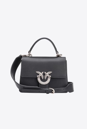 Pinko Mini Love Bag One Top Handle Light Jewel Plateados | UMXTG28638