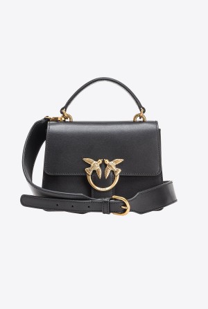 Pinko Mini Love Bag One Top Handle Light Simply Dorados | FMXUI61234