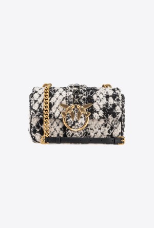 Pinko Mini Love Bag One in snake jacquard Dorados | MXEAH28911